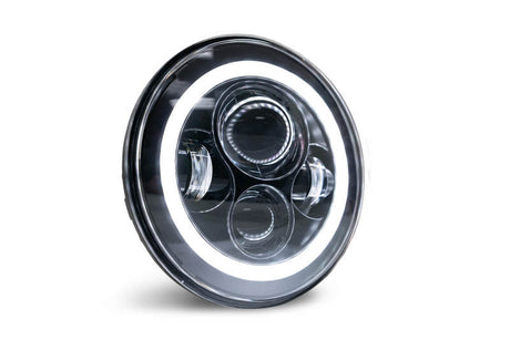 DV8 Offroad 07-18 Jeep Wrangler JK LED Projector Headlights w/ Angel Eyes HL7JK-02
