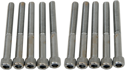 DRAG SPECIALTIES Bolts - Socket-Head - Knurled - 1/4-20 x 2-1/4" MPB186