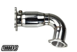 Turbo XS 2015+ Subaru WRX Front Pipe w/ Catalytic Converter W15-FP-1C