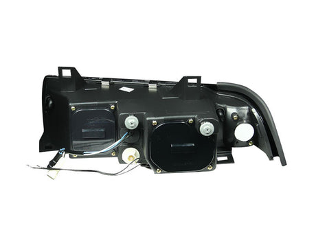 ANZO 1992-1998 BMW 3 Series E36 Projector Headlights w/ Halo Black (CCFL) G2 121011