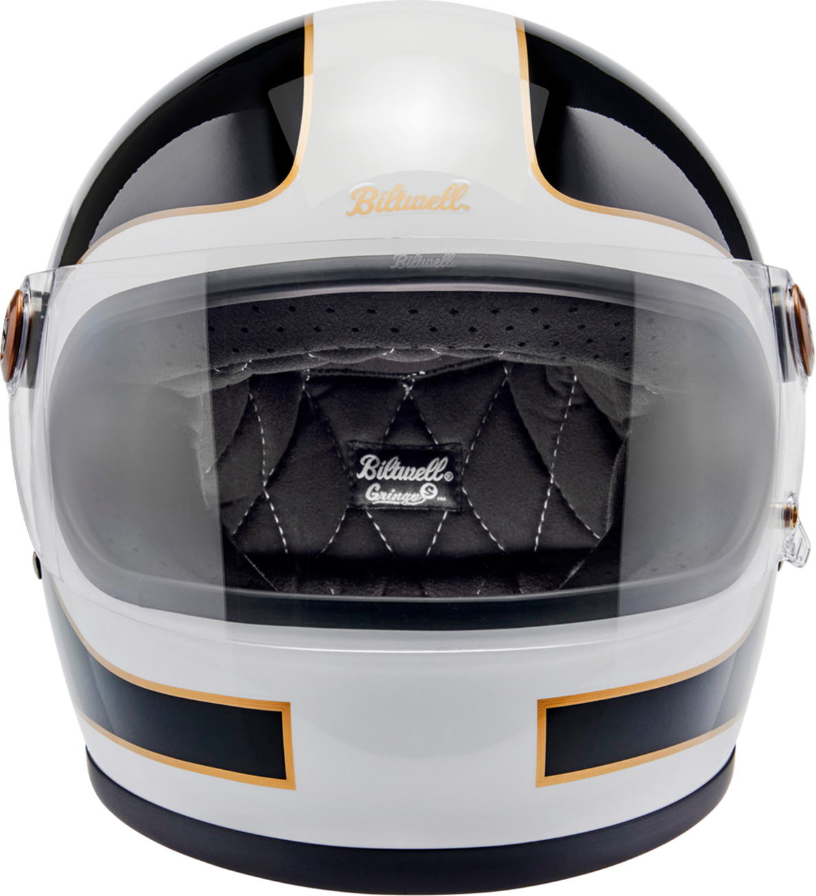 Casco BILTWELL Gringo S - Blanco brillante/Negro Tracker - 2XL 1003-566-506 