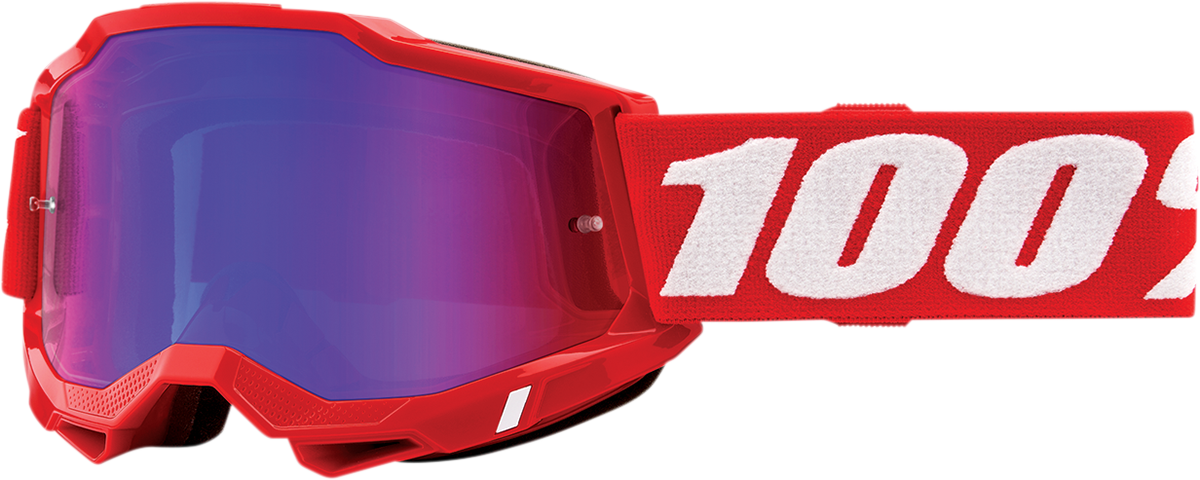 100% Accuri 2 Goggles - Red - Red/Blue Mirror 50014-00005