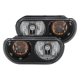 ANZO 2008-2014 Dodge Challenger Crystal Headlights Black 121526