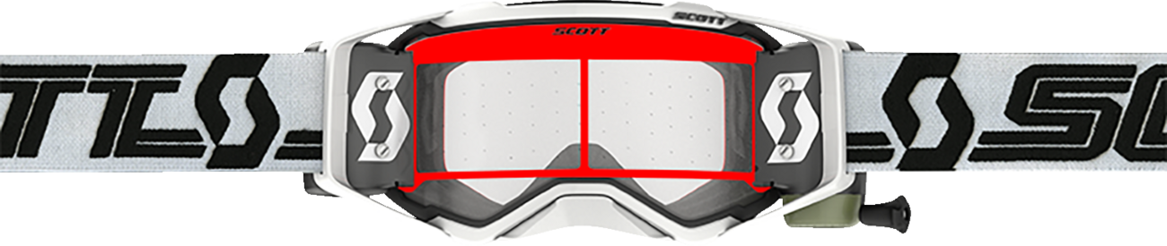 SCOTT Prospect Super WFS Goggles - White/Black - Clear Works 278595-1035113