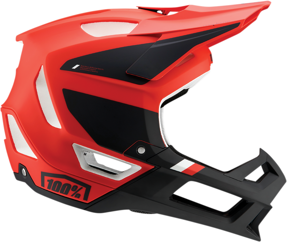 100% Trajecta Helmet - Fidlock - Cargo - Fluo Red - Large 80003-00011