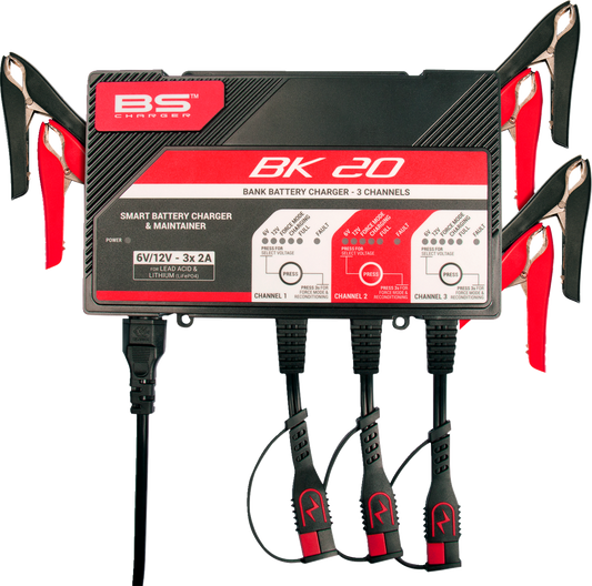 BS BATTERY Charger - BK20 - 12V - 3 x 2A 700554