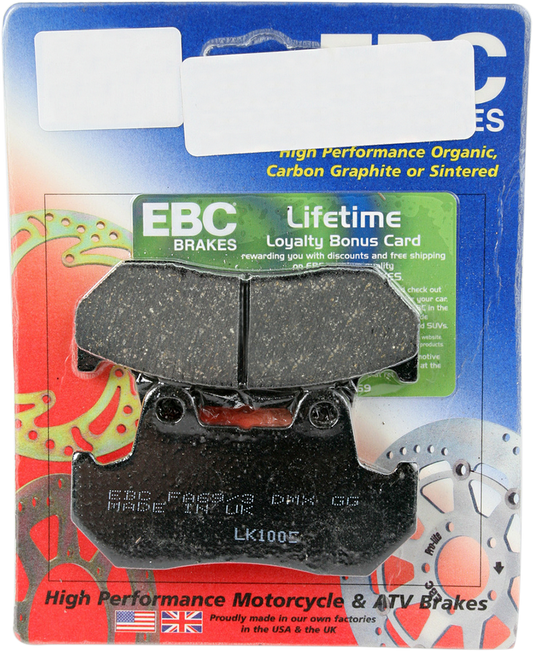 EBC Organic Brake Pads - Honda - FA69/3 FA69/3