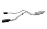 Gibson 19-22 Ford Ranger Lariat 2.3L 2.5in Cat-Back Dual Sport Exhaust - Black Elite 69550B
