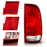 ANZO 1997-2003 Ford F-150 Taillight Red/Clear Lens (OE Replacement) 311307