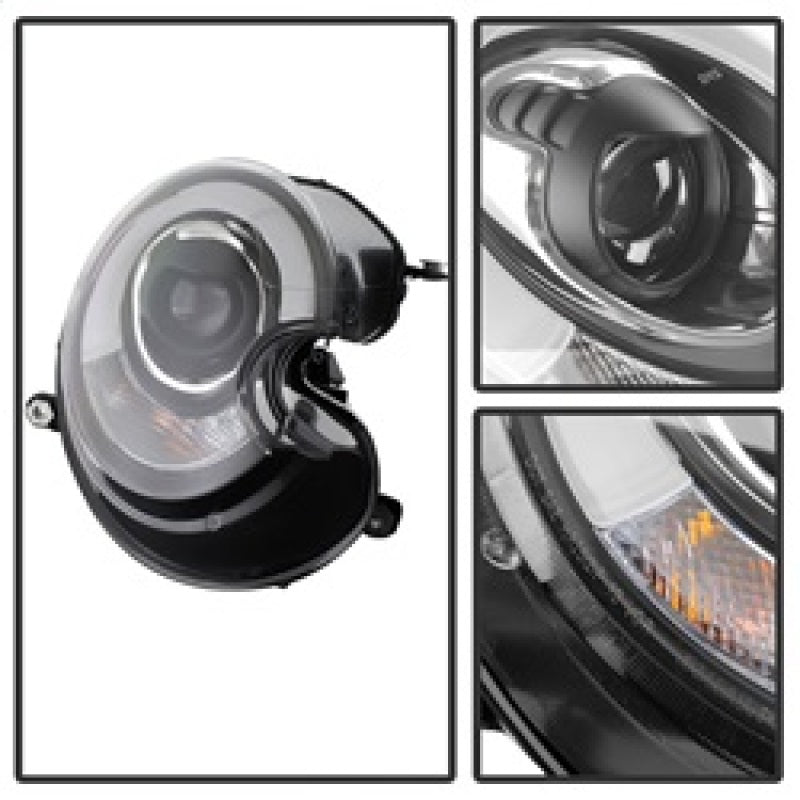 Spyder Mini Cooper 2010-2012 Projector Headlights Xenon/HID Model- DRL Blk PRO-YD-MC07-HID-DRL-BK 5080615