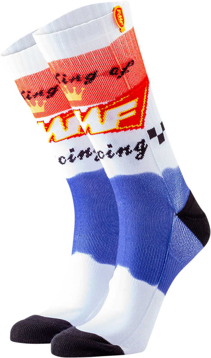 Calcetines FMF King of Racing - Blanco - Talla única HO20194907WHT 3431-0690 