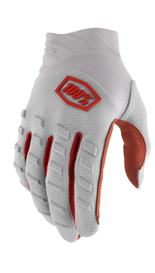 100% Airmatic Gloves - Silver - XL 10000-00043
