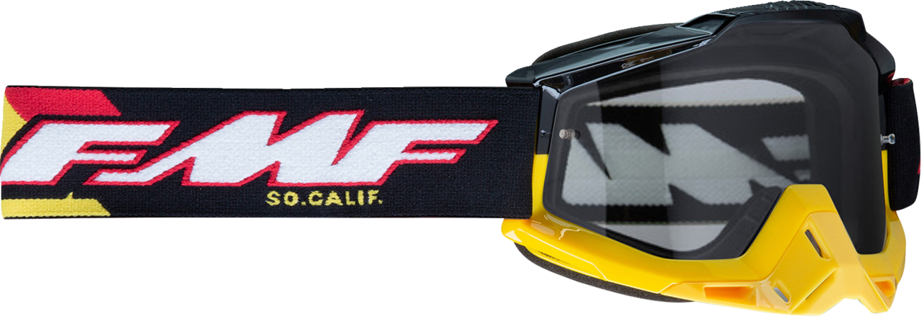 FMF PowerBomb Goggles - Speedway - Black/Yellow/Red/White - Clear F-50036-00013 2601-3307