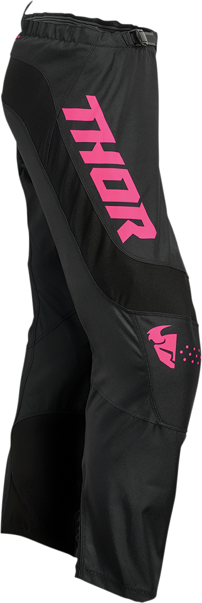 THOR Women's Sector Minimal Pants - Black/Pink - 7/8 2902-0308