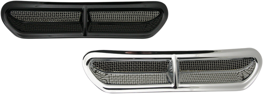 CUSTOM DYNAMICS Fairing Vent Cover - Chrome HD-VENT-INSER-C