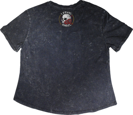 LETHAL THREAT Women's Unleashed Skull T-Shirt - Gray - Small LA70208S