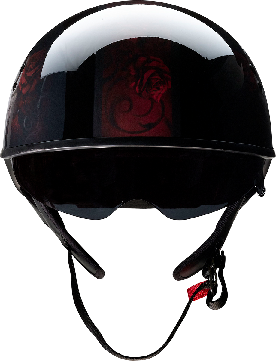 Z1R Vagrant Helmet - Red Catrina - Black/Red - Medium 0103-1315