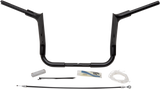 FAT BAGGERS INC. Handlebar Kit - Pointed Top - 12" - Black 809112-B
