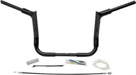 FAT BAGGERS INC. Handlebar Kit - Pointed Top - 12" - Black 809112-B