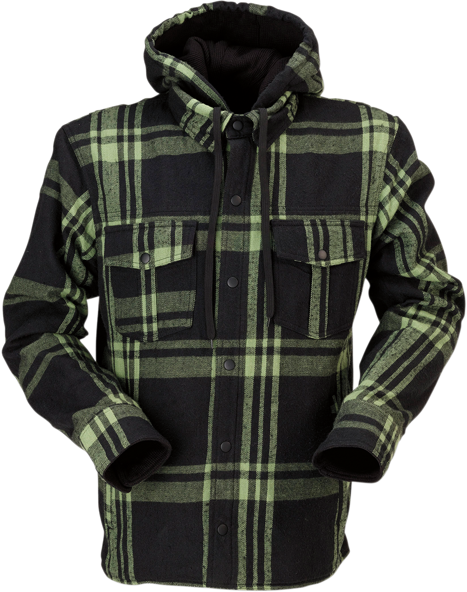 Z1R Timber Flannel Shirt - Olive/Black - Medium 2820-5326