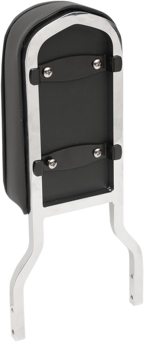 DRAG SPECIALTIES Sissy Bar Pad - Tall - Pillow W/Piping - Black 0822-0300