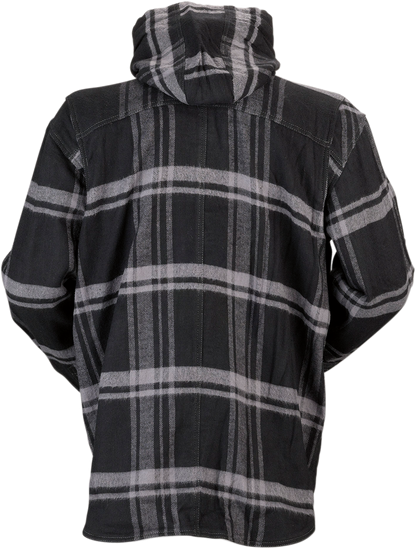 Z1R Timber Flannel Shirt - Black/Gray - 2XL 3040-2836