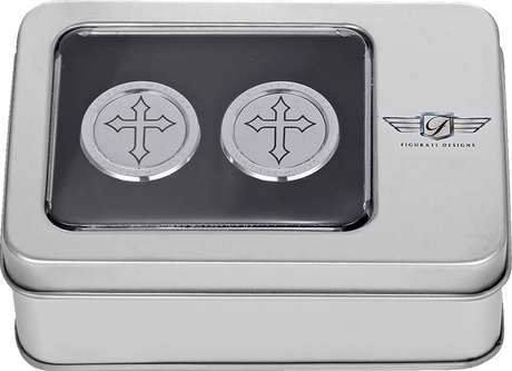 FIGURATI DESIGNS Docking Hardware Covers - Cross FD41-DC-2730-SS