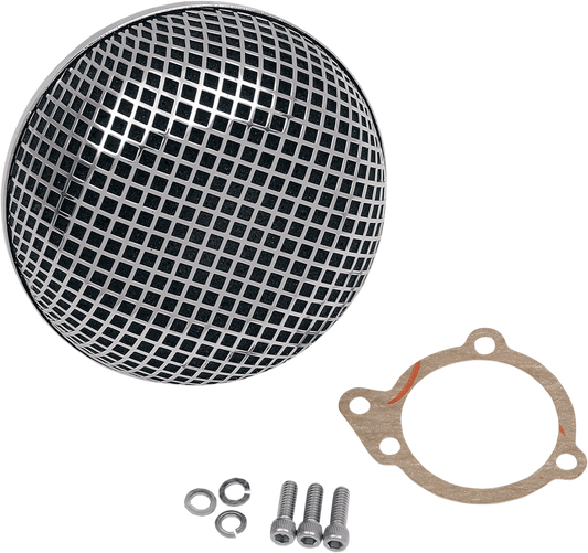 DRAG SPECIALTIES Bob Air Cleaner - Super E and G Carburetor 14-0110SS