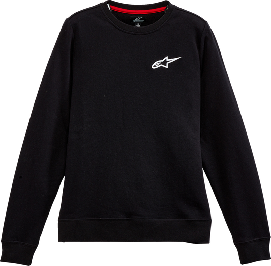 ALPINESTARS Women's Ageless Crew Fleece - Black - Small 12325182010S