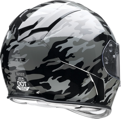 Z1R Warrant Helmet - Camo - Black/Gray - Medium 0101-14367