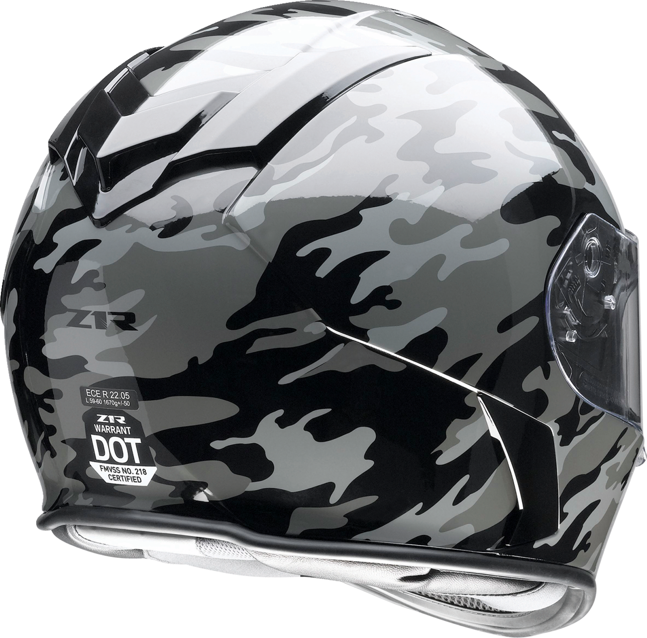 Z1R Warrant Helmet - Camo - Black/Gray - 2XL 0101-14370