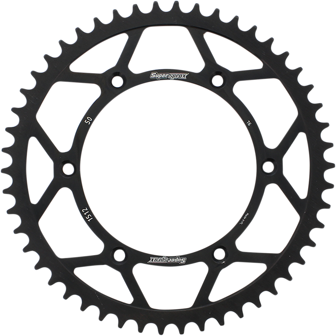 SUPERSPROX Steel Rear Sprocket - 50 Tooth RFE-1512-50-BLK