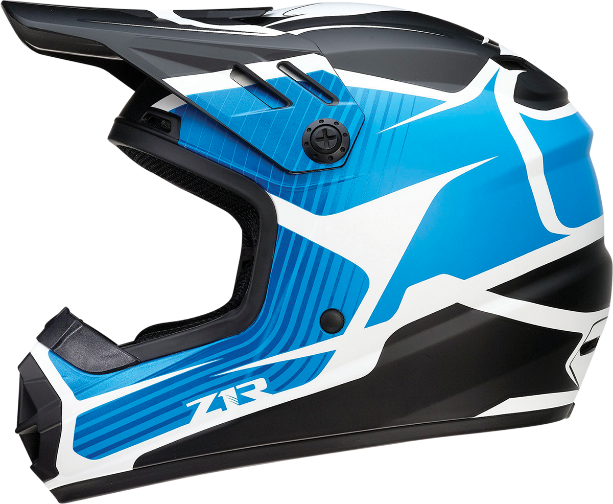 Z1R Youth Rise Helmet - Flame - Blue - Small 0111-1448