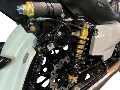 LEGEND SUSPENSION REVO ARC Remote Reservoir Shocks - Heavy Duty - Gold - 13" - '99-'08 FL 1310-1903