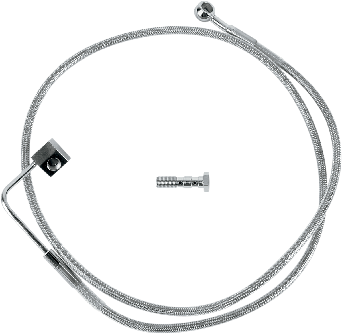 DRAG SPECIALTIES Brake Line - Rear - Stainless Steel 640220