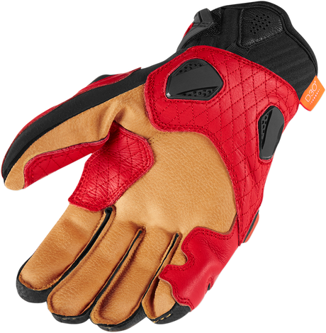 ICON Hypersport™ Short Gloves - Red - Medium 3301-3546