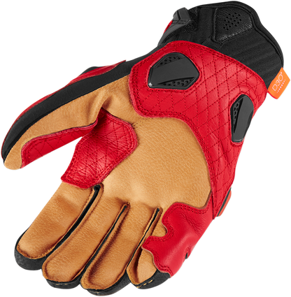 ICON Hypersport™ Short Gloves - Red - 2XL 3301-3549