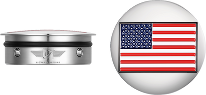 FIGURATI DESIGNS Swing Arm Covers - American Flag - Reversed FD20-AF-SS