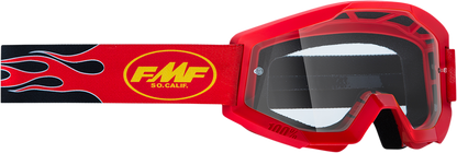 FMF PowerCore Goggles - Flame - Red - Clear F-50050-00008 2601-3004