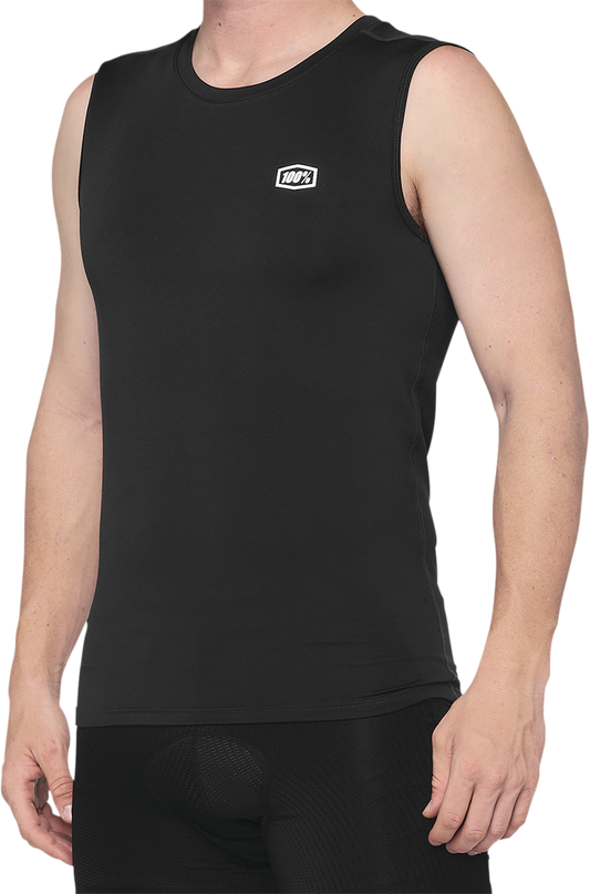 100% Basecamp Sleeveless Shirt - Black - XL 40046-00003