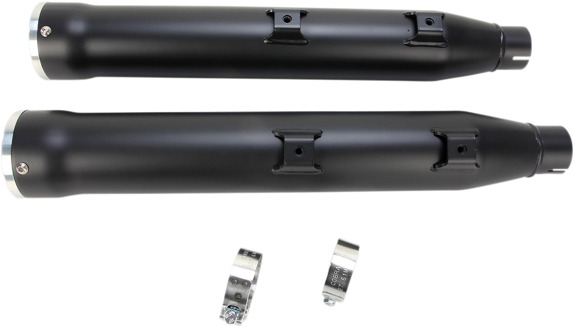 COBRA 3" RPT Mufflers for '07-'17 Softail - Black 6053B