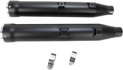 COBRA 3" RPT Mufflers for '07-'17 Softail - Black 6053B