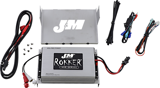 J & M 400W 2-Channel Amp Kit - '06-'13 Street Glide/Ultra JAMP-400HC06