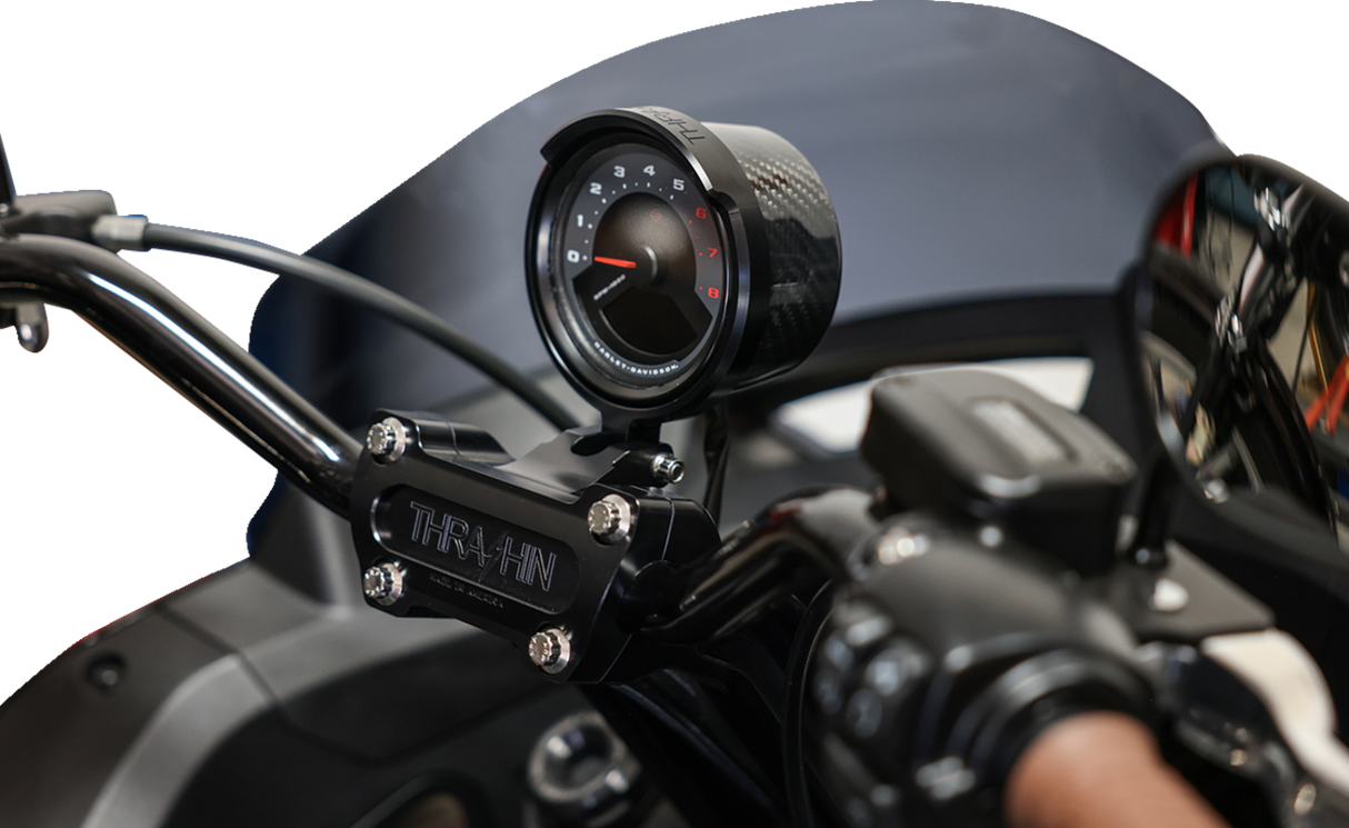 THRASHIN SUPPLY CO. Gauge Relocation Kit - Black TSC-2710-1