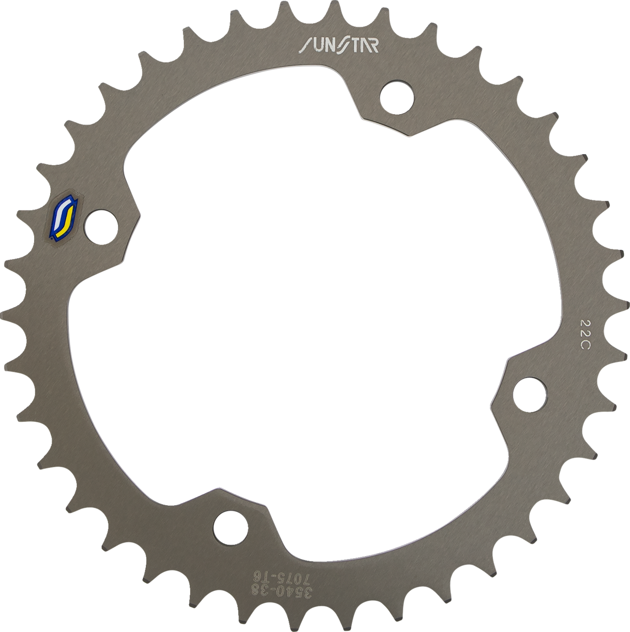 SUNSTAR SPROCKETS Rear Sprocket - 38 Tooth - Yamaha 5-354038