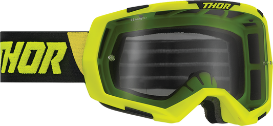 THOR Regiment Goggles - Lime/Black - Smoke 2601-2965