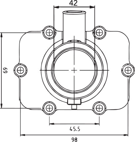 KIMPEX Carburetor Flange - Ski-Doo 301748