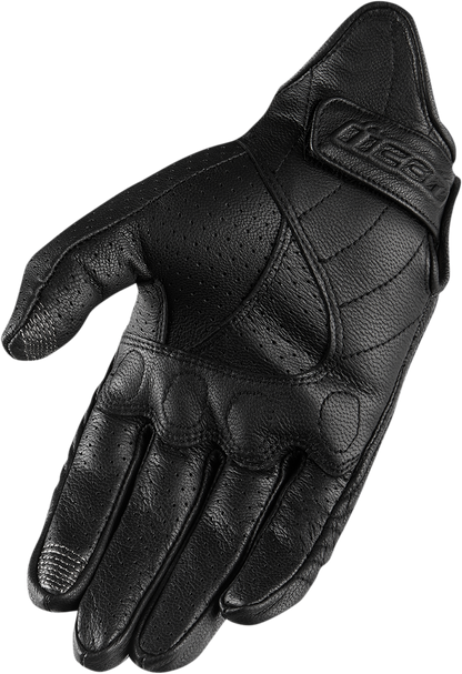 ICON Women's Pursuit Classic™ Perforated Gloves - Black - Medium 3302-0801