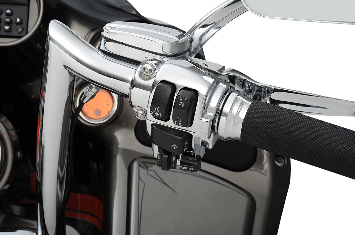 DRAG SPECIALTIES Carcasa del interruptor - Crucero - Cromo H07-0783