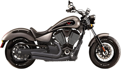 BASSANI XHAUST Pro-Street Exhaust - Black - Turnout 6V23DB